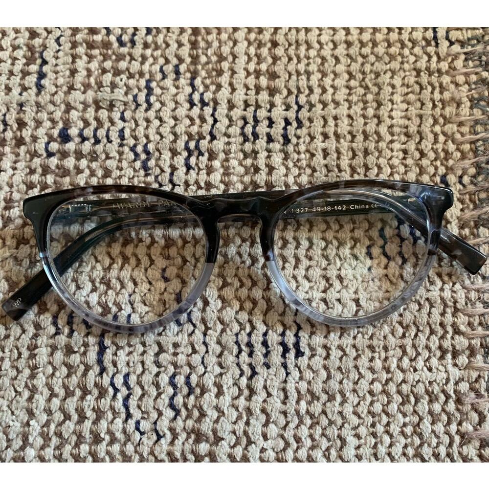 Warby Parker Marion 1 327 women's glasses light blue grey tortoise